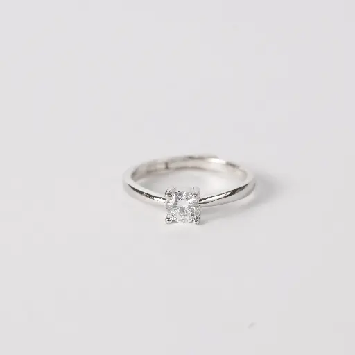 Plain Solitaire Ring